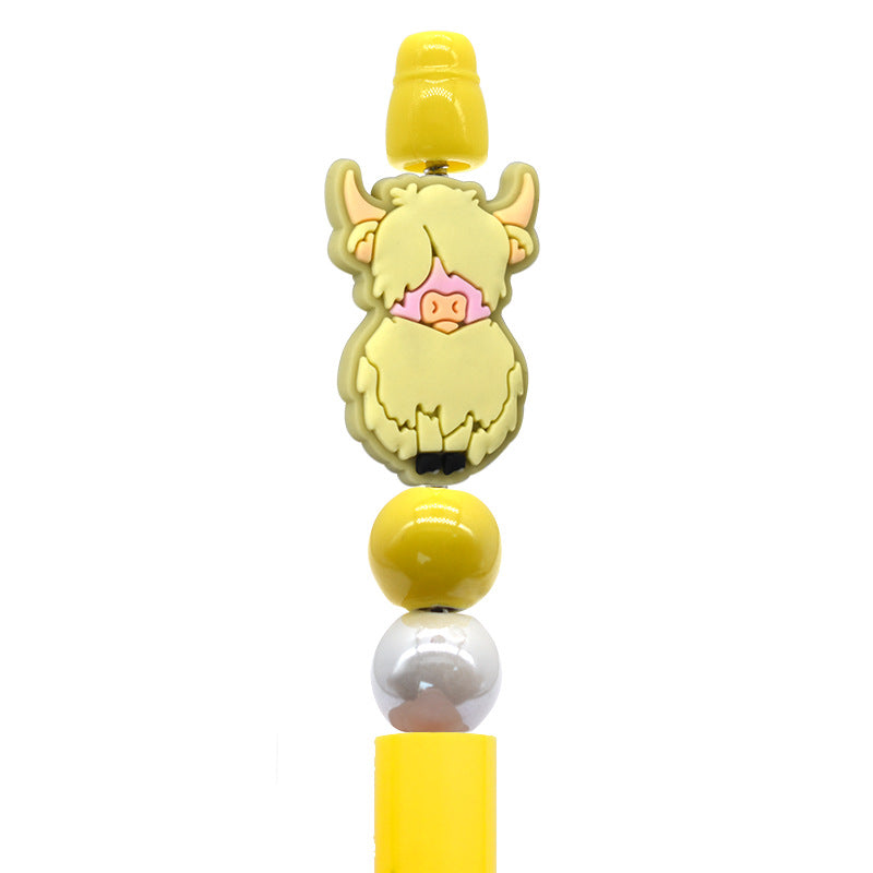 Wholesale  Random 100pcs/pack  Cartoon animal beaded pens